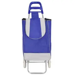 Shopping Trolley Bag Blue Front
